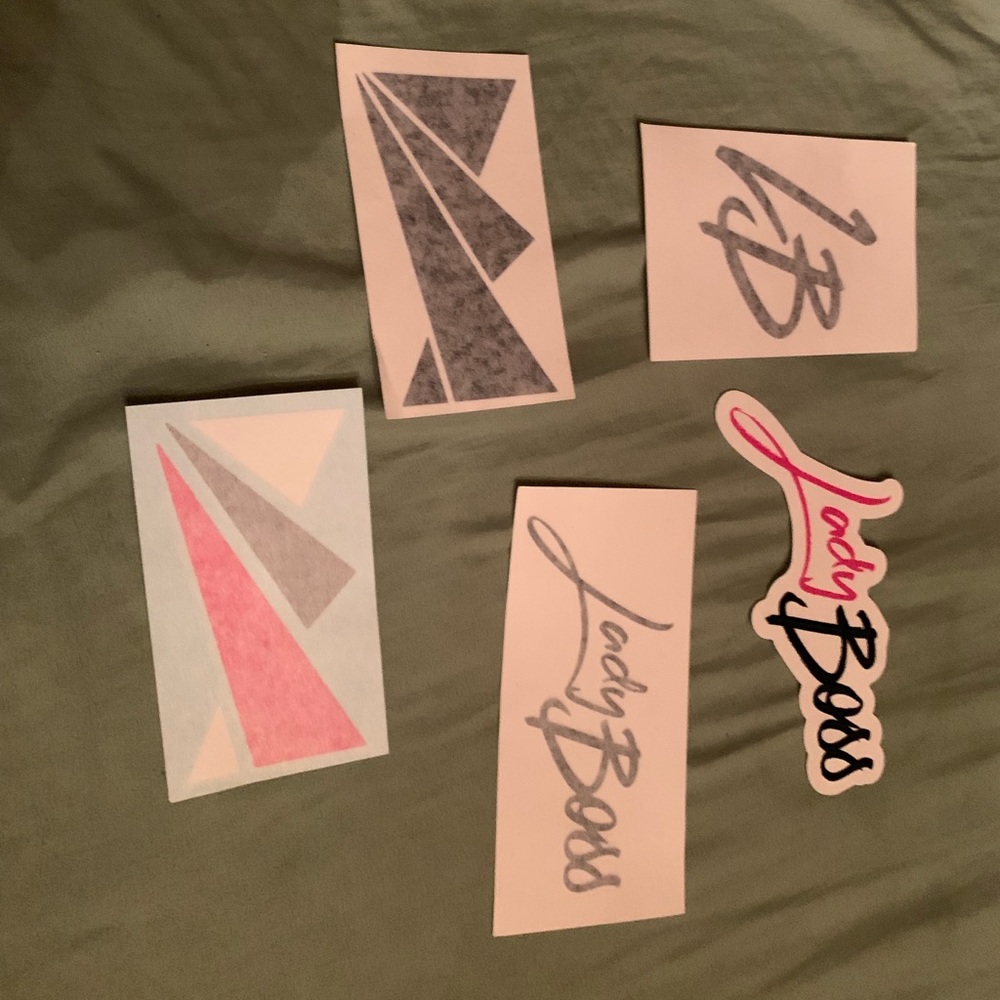 Ladyboss decals stickers set